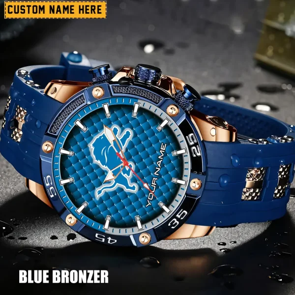 Detroit Lions Silicon Strap Fashion Wrist Watch Trending 2025 SPTSSFWW076 - Image 4