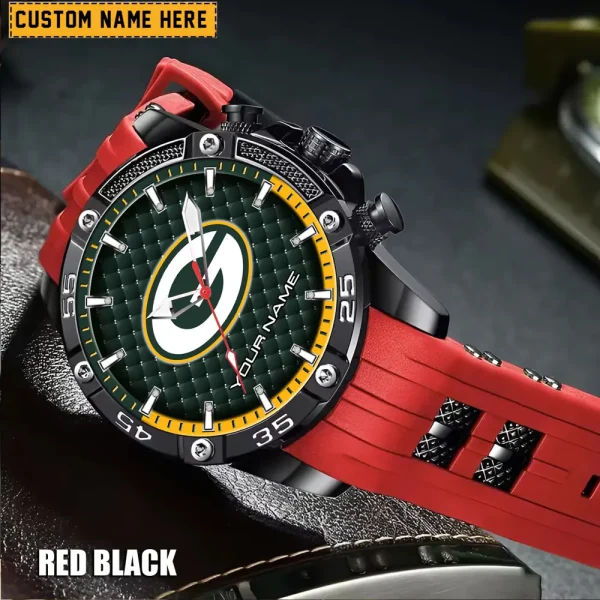 Green Bay Packers Silicon Strap Fashion Wrist Watch Trending 2025 SPTSSFWW077 - Image 2