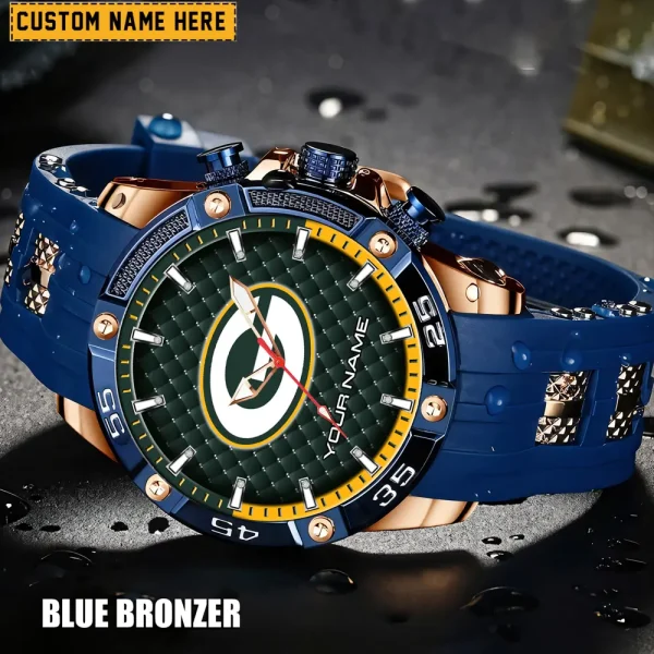 Green Bay Packers Silicon Strap Fashion Wrist Watch Trending 2025 SPTSSFWW077 - Image 4