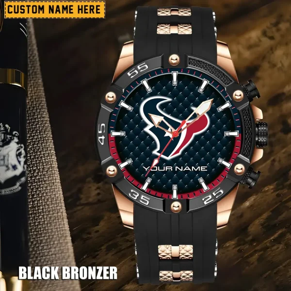 Houston Texans Silicon Strap Fashion Wrist Watch Trending 2025 SPTSSFWW078