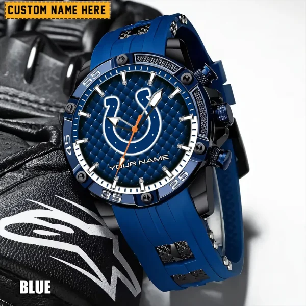 Indianapolis Colts Silicon Strap Fashion Wrist Watch Trending 2025 SPTSSFWW079 - Image 2