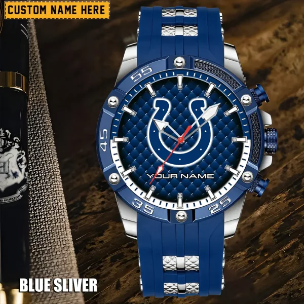 Indianapolis Colts Silicon Strap Fashion Wrist Watch Trending 2025 SPTSSFWW079 - Image 3