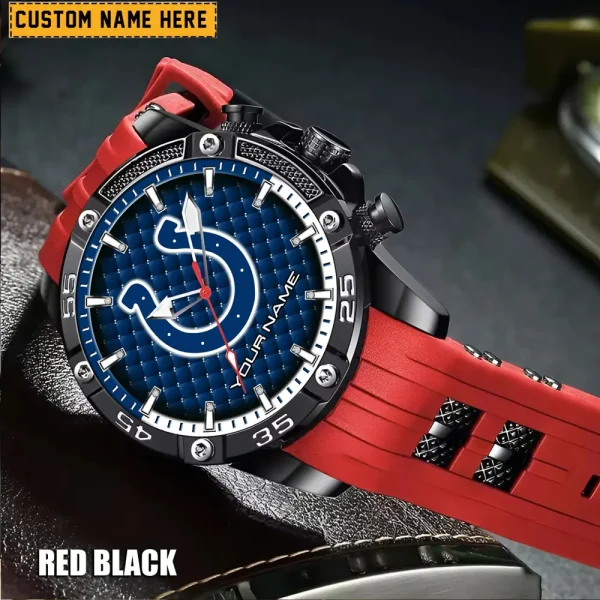 Indianapolis Colts Silicon Strap Fashion Wrist Watch Trending 2025 SPTSSFWW079 - Image 6
