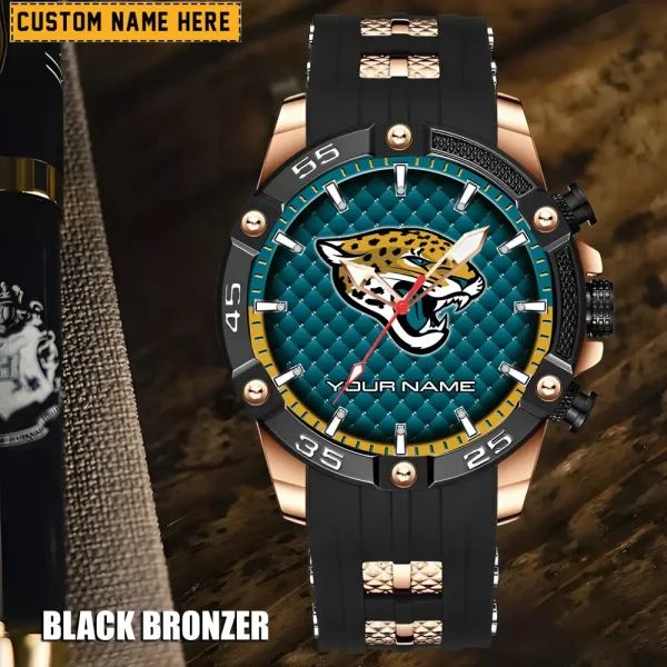 Jacksonville Jaguars Silicon Strap Fashion Wrist Watch Trending 2025 SPTSSFWW080