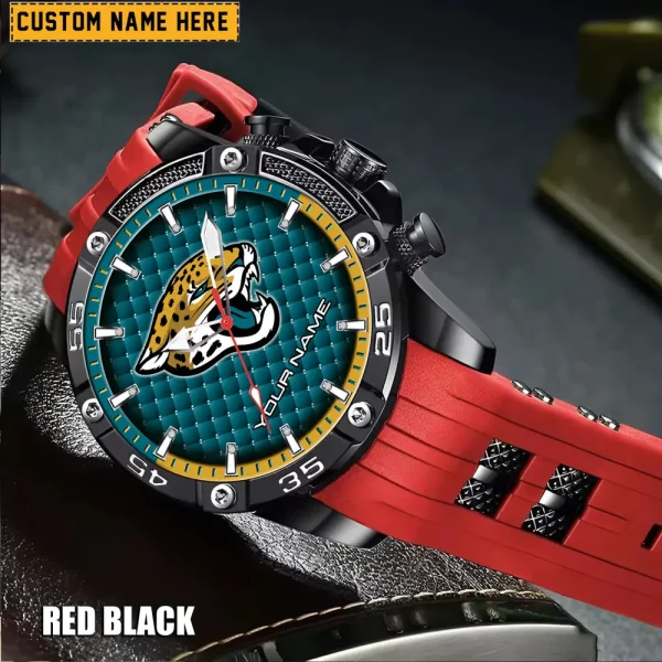 Jacksonville Jaguars Silicon Strap Fashion Wrist Watch Trending 2025 SPTSSFWW080 - Image 2