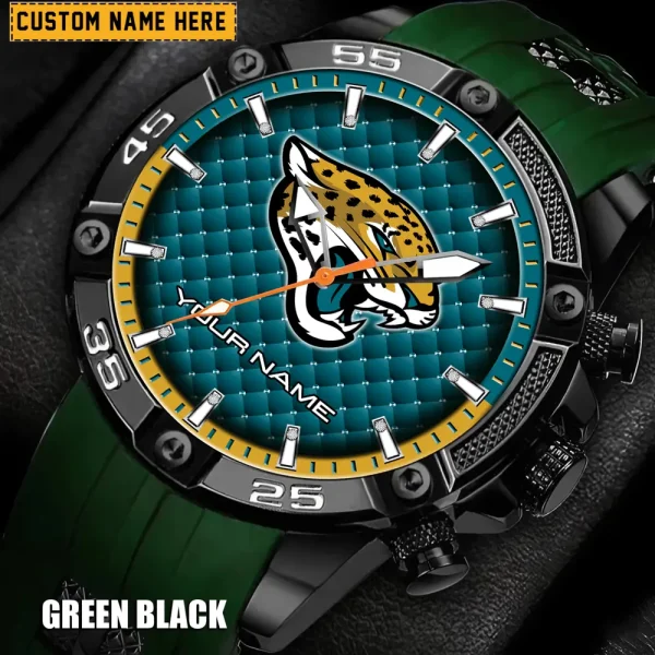 Jacksonville Jaguars Silicon Strap Fashion Wrist Watch Trending 2025 SPTSSFWW080 - Image 3