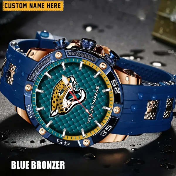 Jacksonville Jaguars Silicon Strap Fashion Wrist Watch Trending 2025 SPTSSFWW080 - Image 4