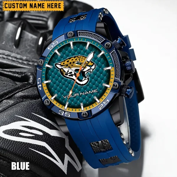 Jacksonville Jaguars Silicon Strap Fashion Wrist Watch Trending 2025 SPTSSFWW080 - Image 6