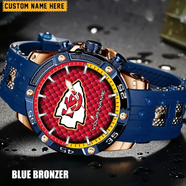 Kansas City Chiefs Silicon Strap Fashion Wrist Watch Trending 2025 SPTSSFWW081 - Image 4