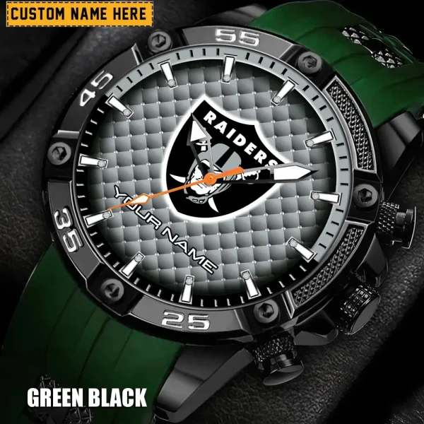 Las Vegas Raiders Silicon Strap Fashion Wrist Watch Trending 2025 SPTSSFWW082 - Image 3