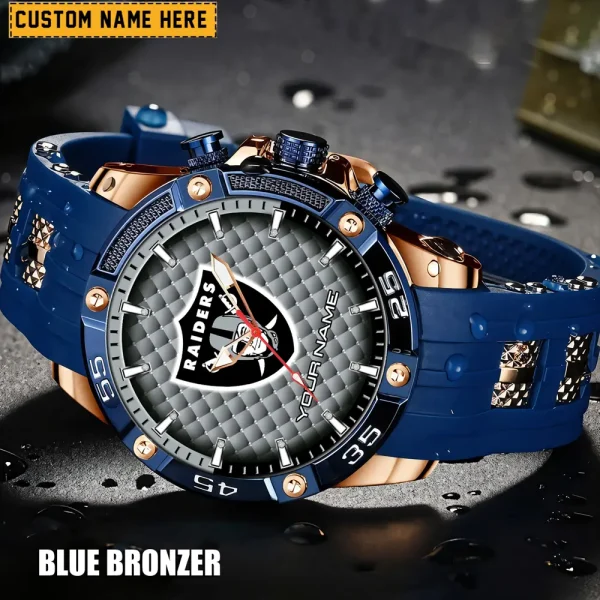 Las Vegas Raiders Silicon Strap Fashion Wrist Watch Trending 2025 SPTSSFWW082 - Image 4