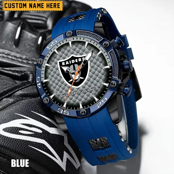 Las Vegas Raiders Silicon Strap Fashion Wrist Watch Trending 2025 SPTSSFWW082 - Image 6