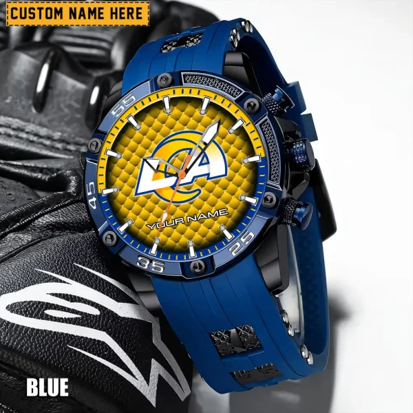 Los Angeles Rams Silicon Strap Fashion Wrist Watch Trending 2025 SPTSSFWW084 - Image 3