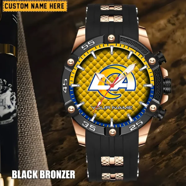 Los Angeles Rams Silicon Strap Fashion Wrist Watch Trending 2025 SPTSSFWW084