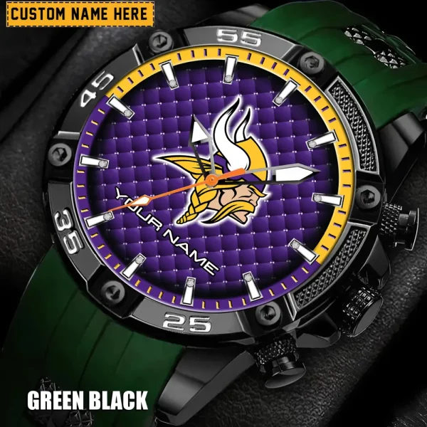 Minnesota Vikings Silicon Strap Fashion Wrist Watch Trending 2025 SPTSSFWW086 - Image 3