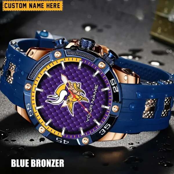 Minnesota Vikings Silicon Strap Fashion Wrist Watch Trending 2025 SPTSSFWW086 - Image 4