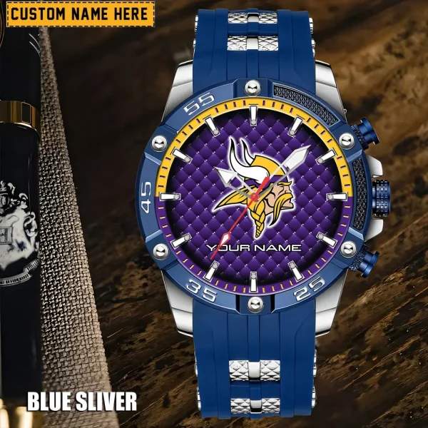Minnesota Vikings Silicon Strap Fashion Wrist Watch Trending 2025 SPTSSFWW086 - Image 5