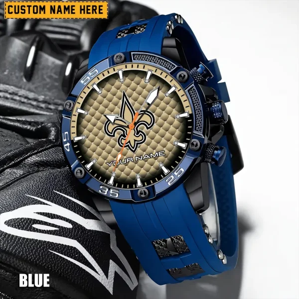New Orleans Saints Silicon Strap Fashion Wrist Watch Trending 2025 SPTSSFWW088 - Image 2