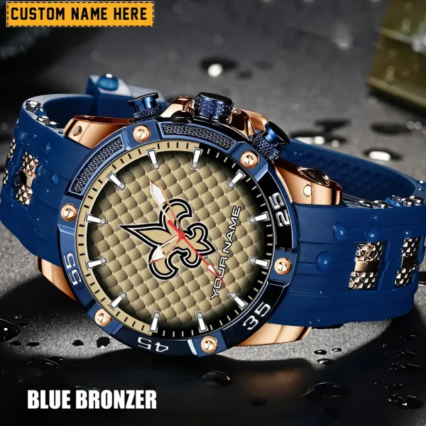 New Orleans Saints Silicon Strap Fashion Wrist Watch Trending 2025 SPTSSFWW088 - Image 4