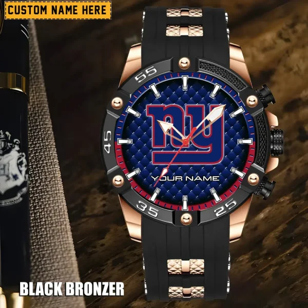 New York Giants Silicon Strap Fashion Wrist Watch Trending 2025 SPTSSFWW089