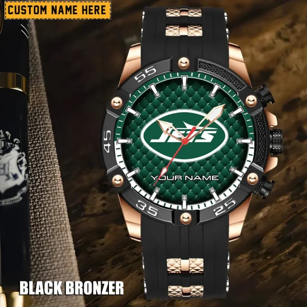 New York Jets Silicon Strap Fashion Wrist Watch Trending 2025 SPTSSFWW090