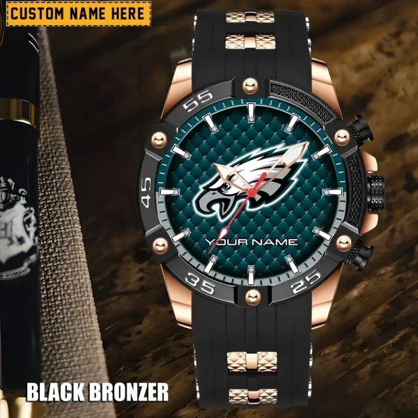 Philadelphia Eagles Silicon Strap Fashion Wrist Watch Trending 2025 SPTSSFWW091