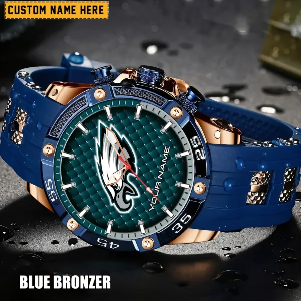 Philadelphia Eagles Silicon Strap Fashion Wrist Watch Trending 2025 SPTSSFWW091 - Image 4