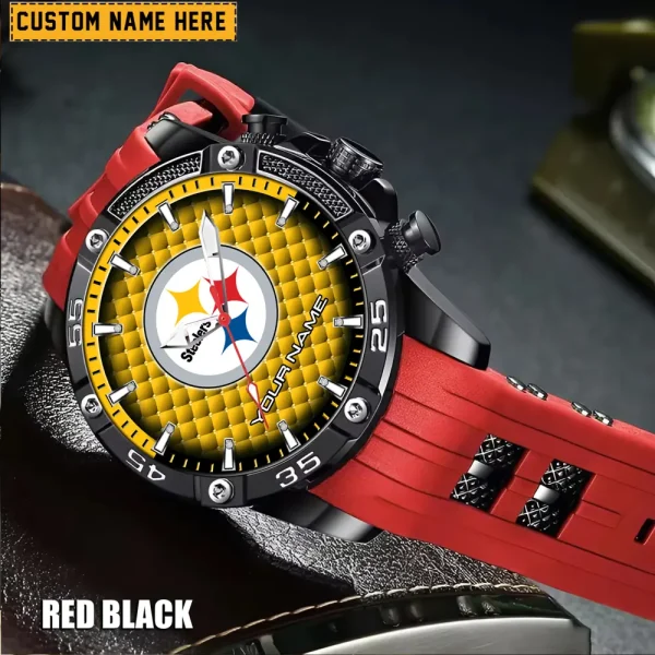 Pittsburgh Steelers Silicon Strap Fashion Wrist Watch Trending 2025 SPTSSFWW092 - Image 2