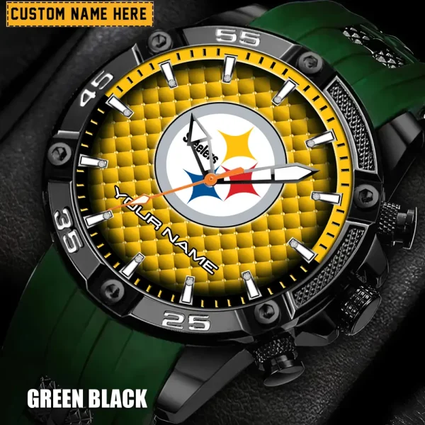 Pittsburgh Steelers Silicon Strap Fashion Wrist Watch Trending 2025 SPTSSFWW092 - Image 3