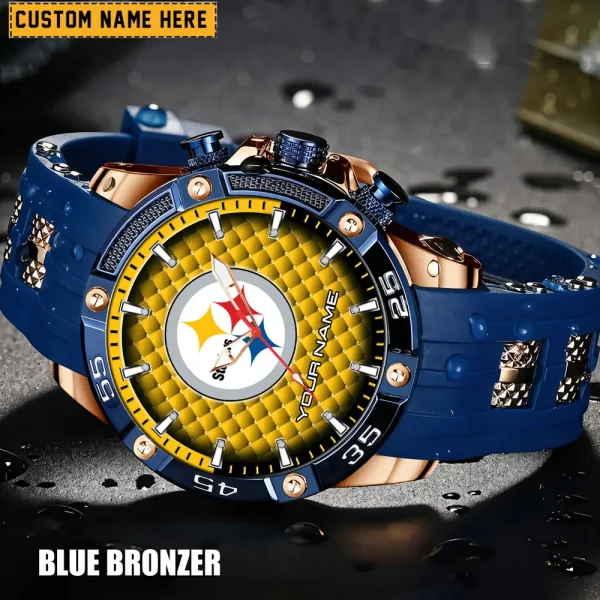 Pittsburgh Steelers Silicon Strap Fashion Wrist Watch Trending 2025 SPTSSFWW092 - Image 4