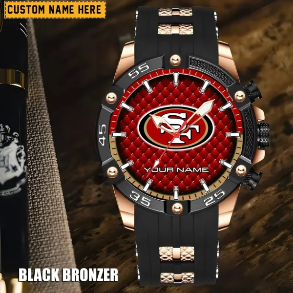San Francisco 49ers Silicon Strap Fashion Wrist Watch Trending 2025 SPTSSFWW093