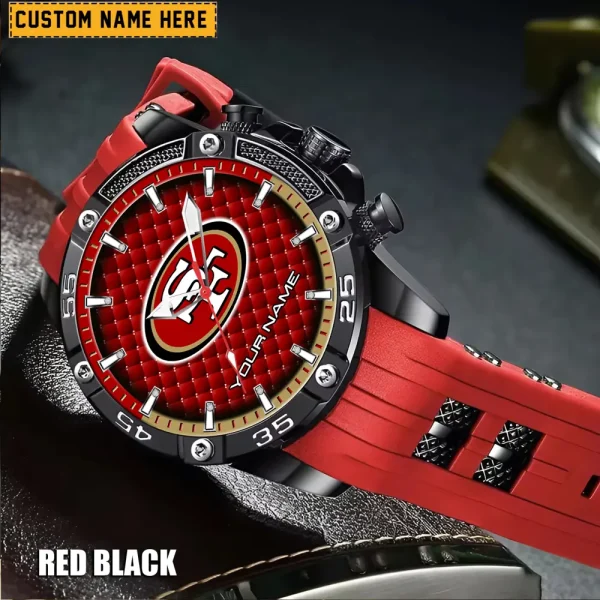 San Francisco 49ers Silicon Strap Fashion Wrist Watch Trending 2025 SPTSSFWW093 - Image 2