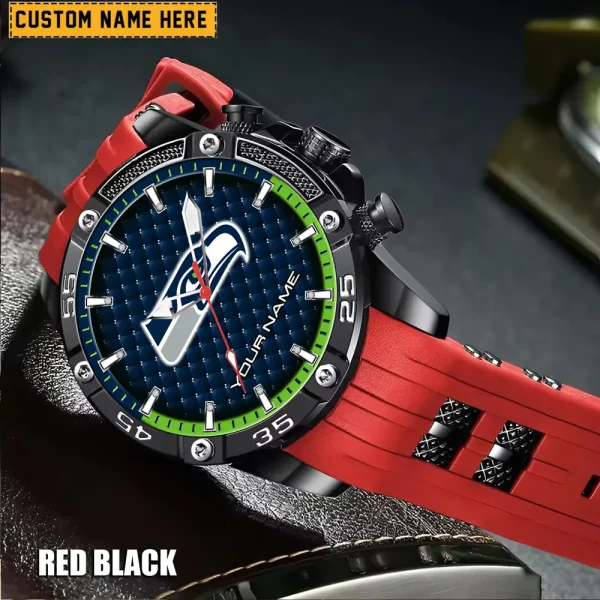 Seattle Seahawks Silicon Strap Fashion Wrist Watch Trending 2025 SPTSSFWW094 - Image 6