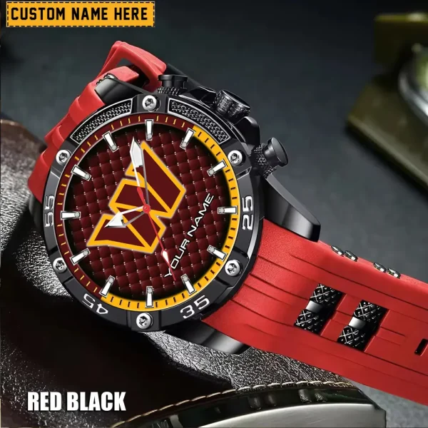 Washington Commanders Silicon Strap Fashion Wrist Watch Trending 2025 SPTSSFWW097 - Image 6