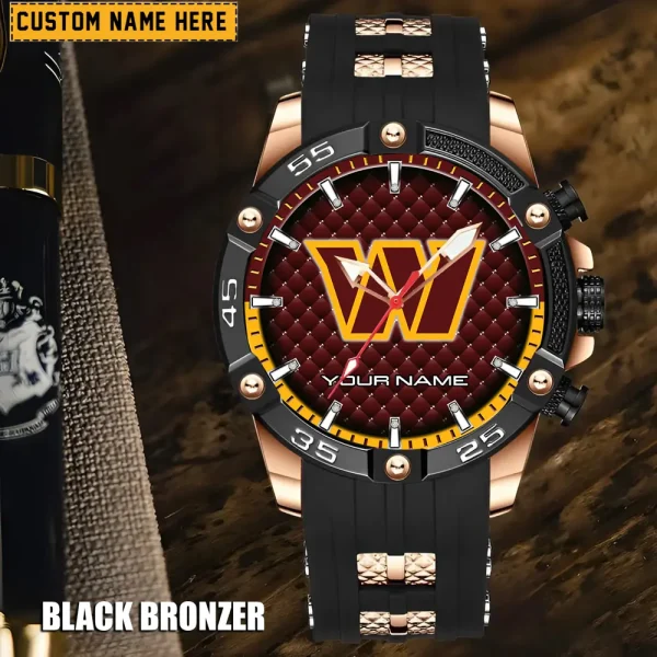 Washington Commanders Silicon Strap Fashion Wrist Watch Trending 2025 SPTSSFWW097