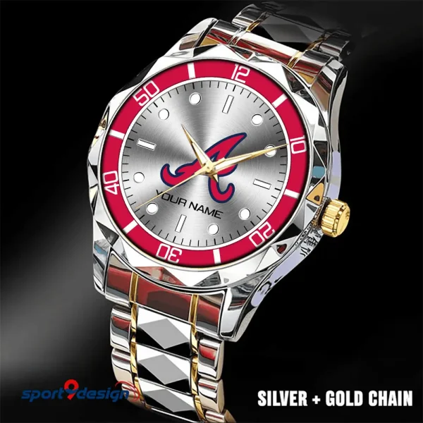 Atlanta Braves MLB Luxury Diamond Men Wristwatch Trending 2025 SPTDMW324 - Image 2
