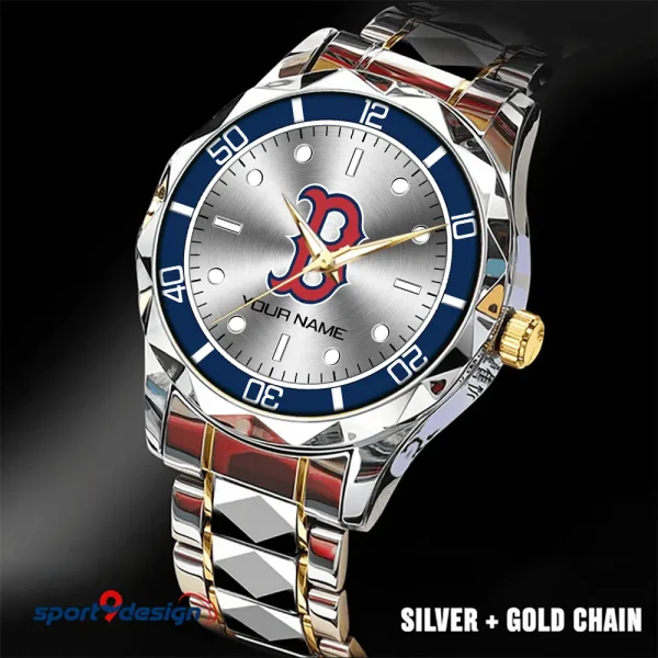 Boston Red Sox MLB Luxury Diamond Men Wristwatch Trending 2025 SPTDMW326 - Image 2