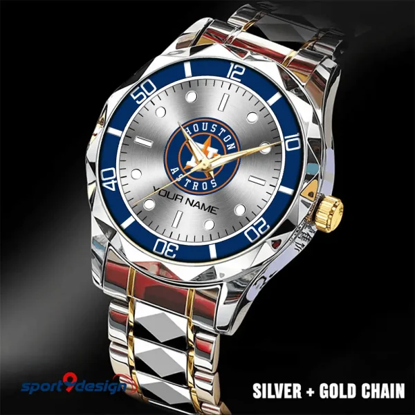 Houston Astros MLB Luxury Diamond Men Wristwatch Trending 2025 SPTDMW333 - Image 5