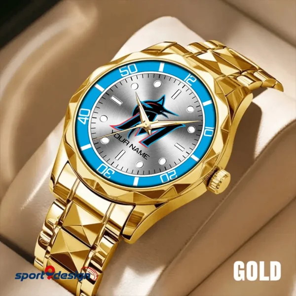Miami Marlins MLB Luxury Diamond Men Wristwatch Trending 2025 SPTDMW337 - Image 2