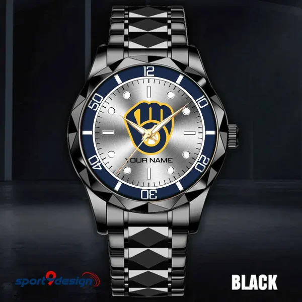 Milwaukee Brewers MLB Luxury Diamond Men Wristwatch Trending 2025 SPTDMW338 - Image 4