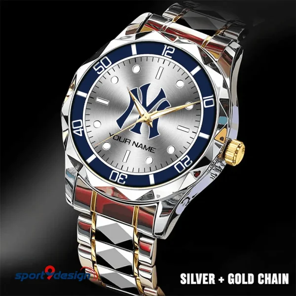 New York Yankees MLB Luxury Diamond Men Wristwatch Trending 2025 SPTDMW341 - Image 5