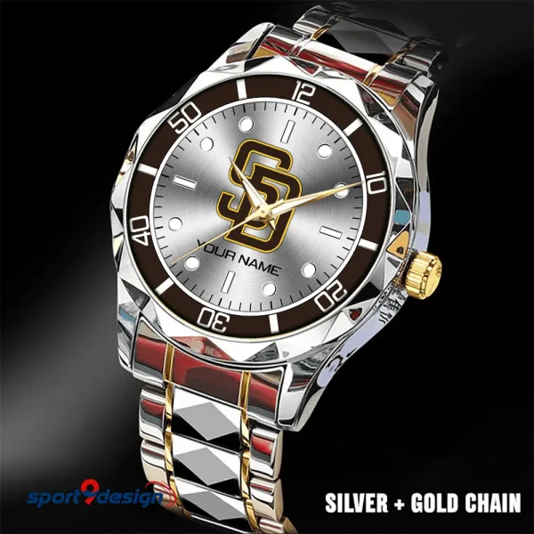 San Diego Padres MLB Luxury Diamond Men Wristwatch Trending 2025 SPTDMW345 - Image 5