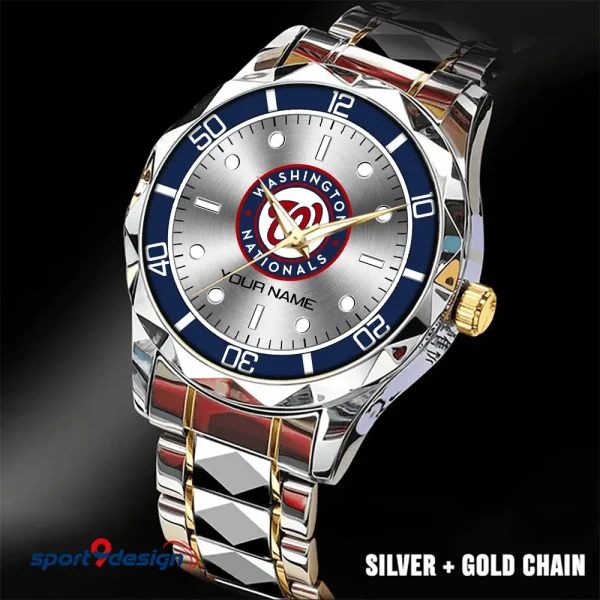 Washington Nationals MLB Luxury Diamond Men Wristwatch Trending 2025 SPTDMW348 - Image 4