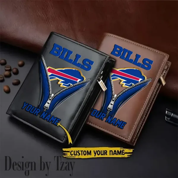 Buffalo Bills Leather Wallets Vertical Style SPTLVW768
