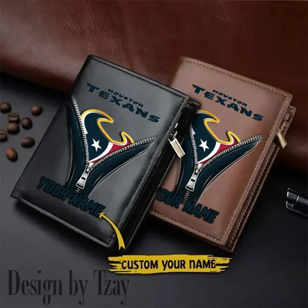 Houston Texans Leather Wallets Vertical Style SPTLVW777