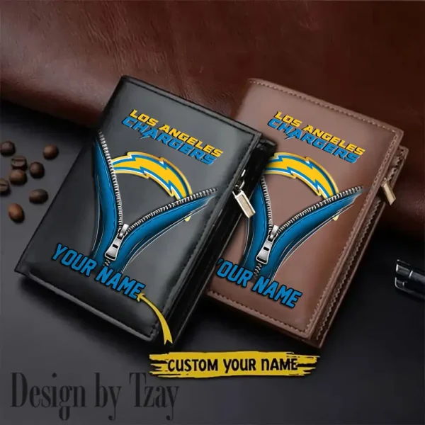 Los Angeles Chargers Leather Wallets Vertical Style SPTLVW782