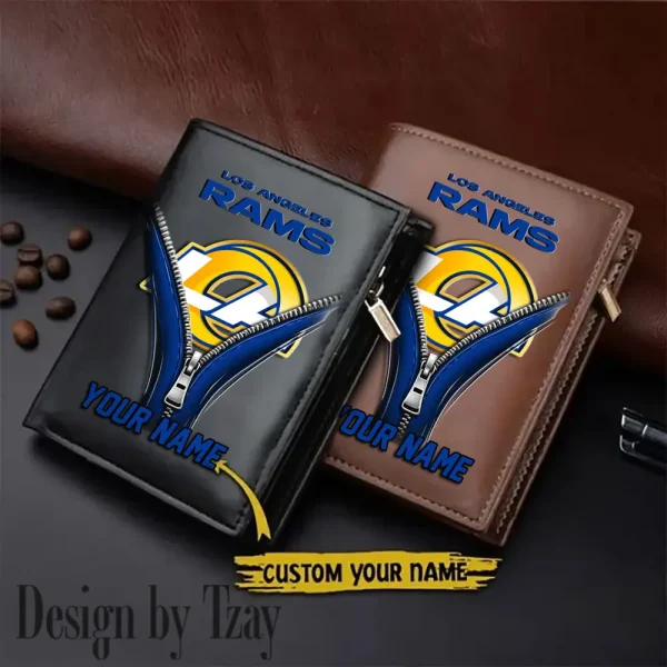 Los Angeles Rams Leather Wallets Vertical Style SPTLVW783