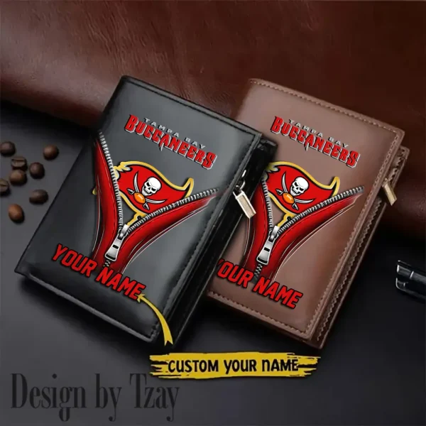 Tampa Bay Buccaneers Leather Wallets Vertical Style SPTLVW786