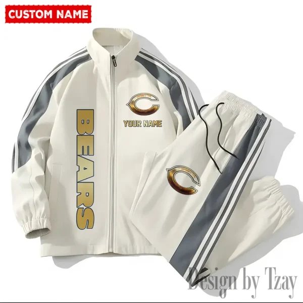 Chicago Bears NFL 2 Piece Casual Athletic Jogging Warm Up S9VSS2PS429 - Image 3