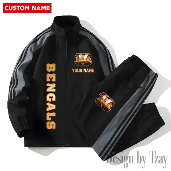 Cincinnati Bengals NFL 2 Piece Casual Athletic Jogging Warm Up S9VSS2PS430 - Image 3